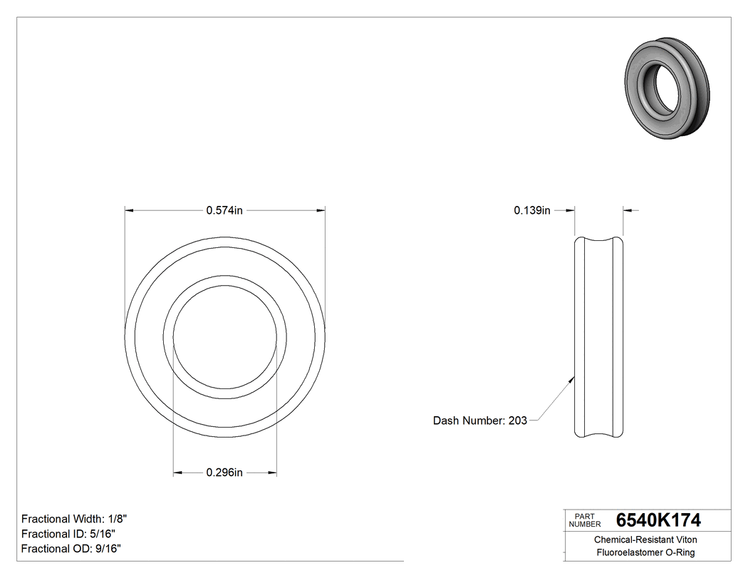 Technical drawing - 6540K174